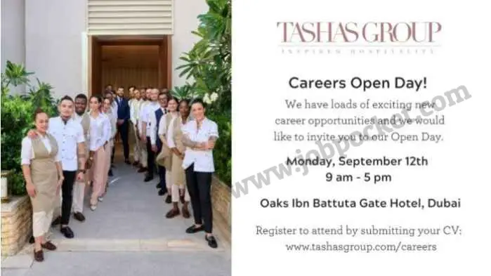 Tashas Group Dubai Careers 2022 | Openday Recruitment