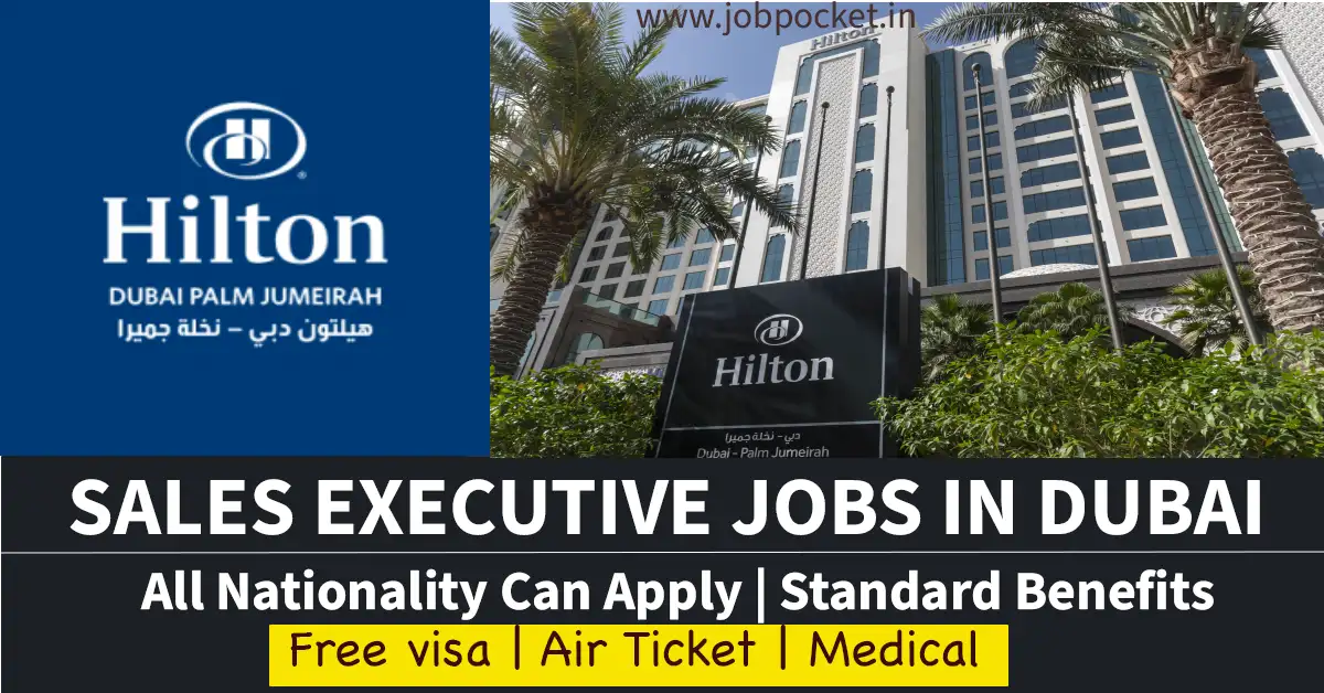 Hilton Dubai Careers 2023 | Sales Executive Jobs | Don't Miss This Opportunity