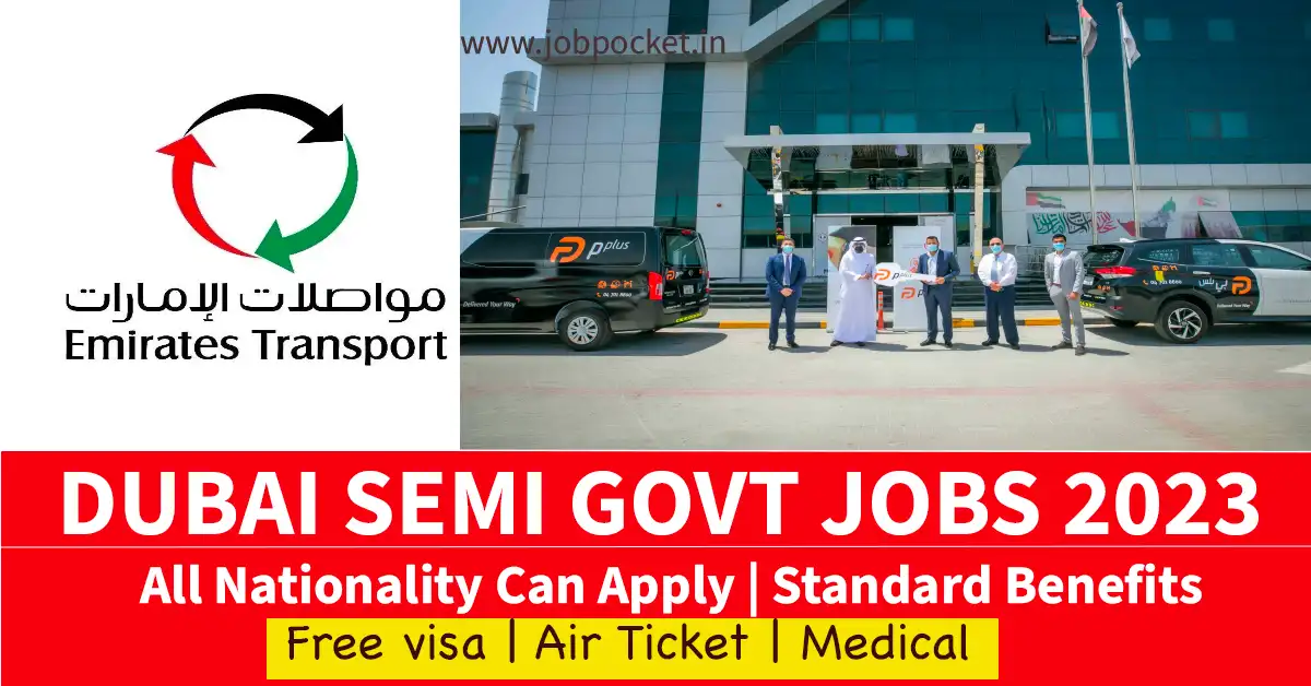 Emirates Transport Careers 2023 | Latest Gulf Jobs | Don't Miss This Opportunity