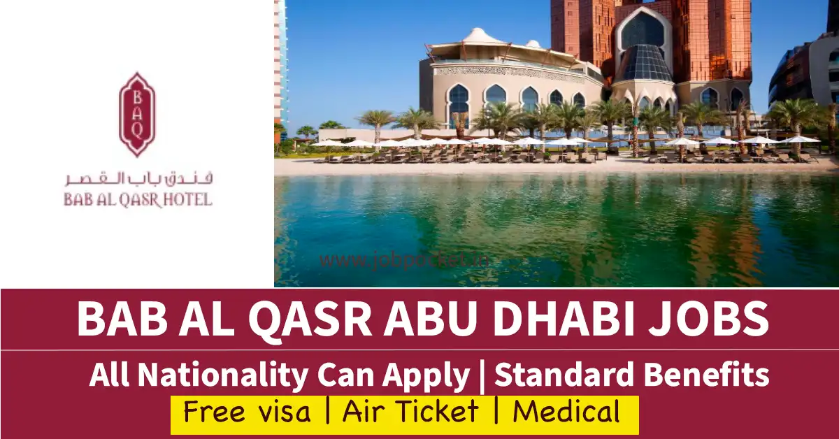 Bab Al Qasr Hotel - Abu Dhabi Careers 2023 | Accountant Jobs in UAE | Don't Miss This Opportunity