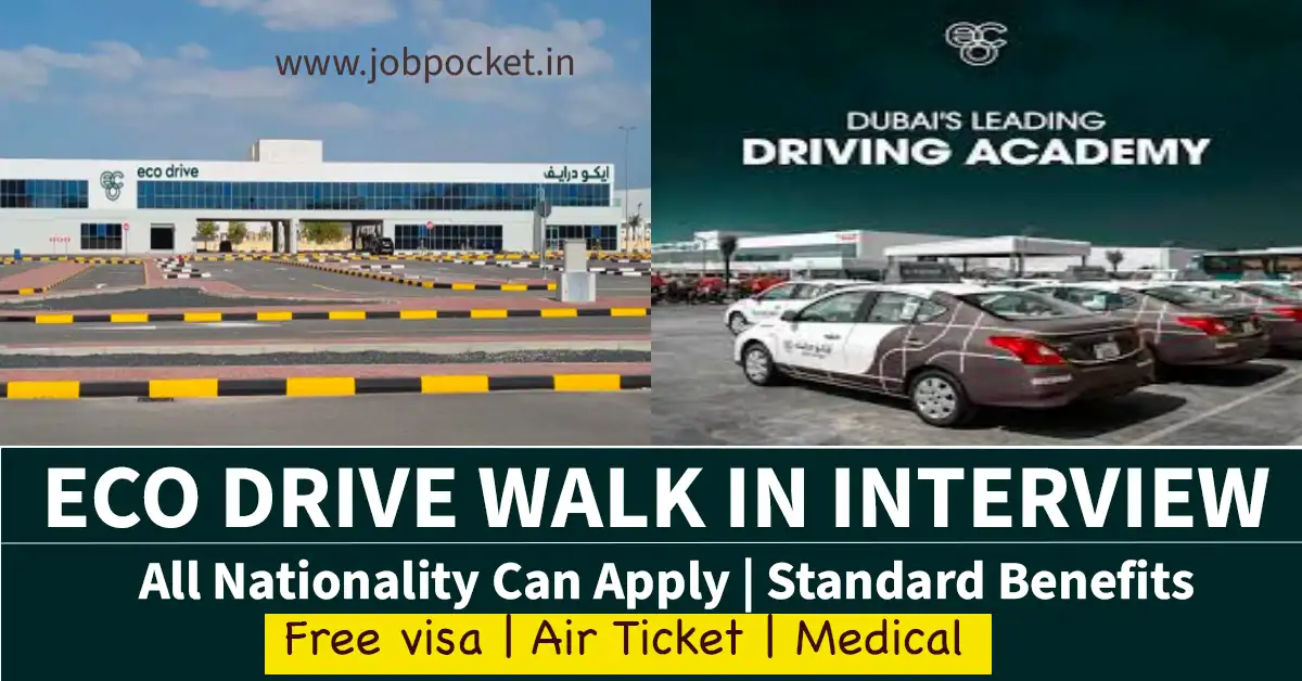 Eco Drive Driving Institute Careers 2023 | Latest Gulf Jobs | Don't Miss This Opportunity