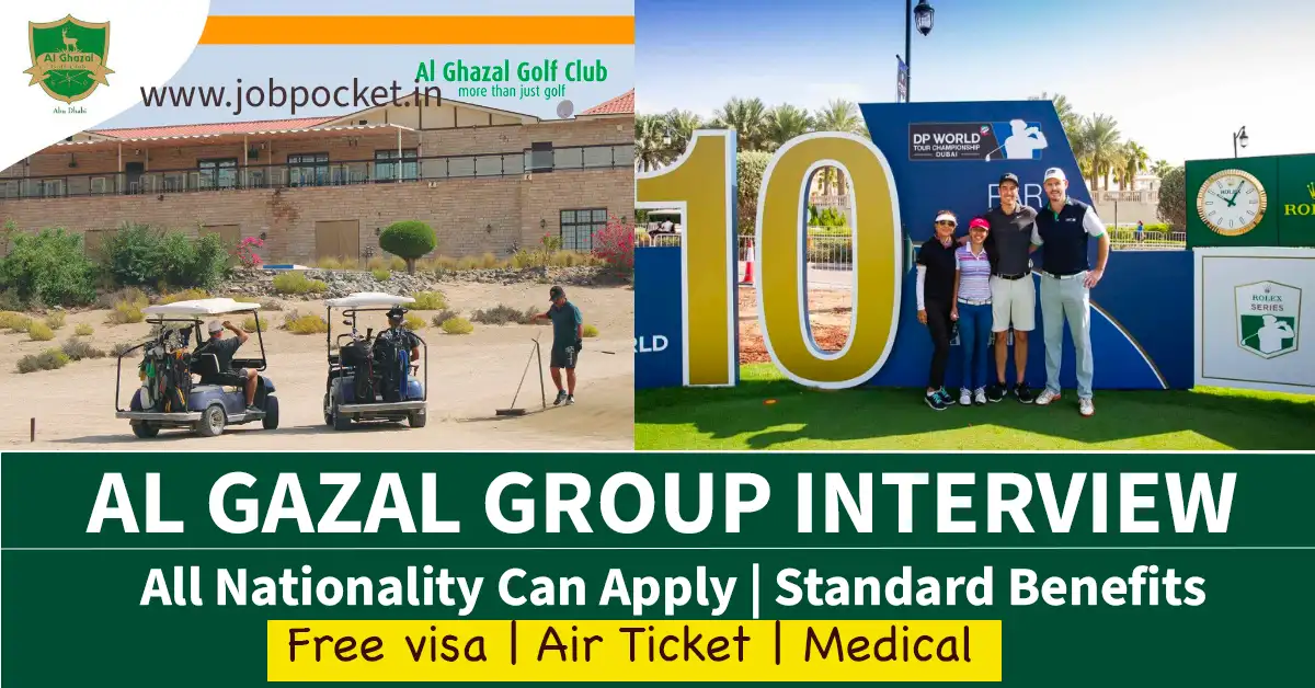 Al Ghazal Golf Club Careers 2023 | Walk In Interview in Dubai | Don't Miss This Opportunity