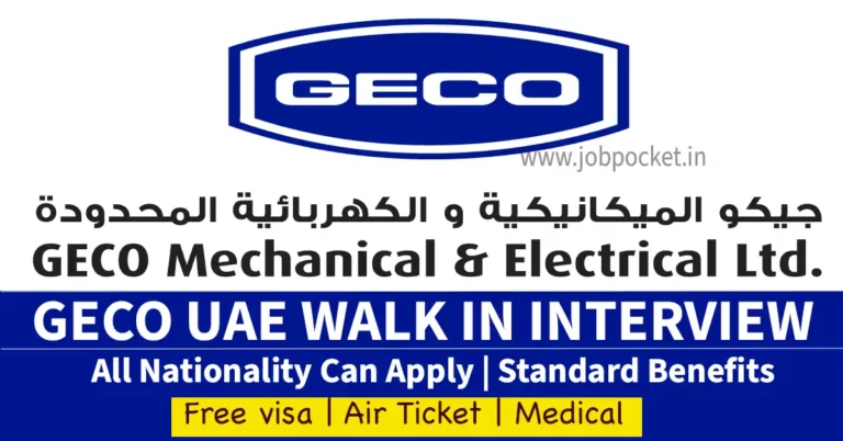 GECO Mechanical & Electrical Ltd. Co Careers 2024
